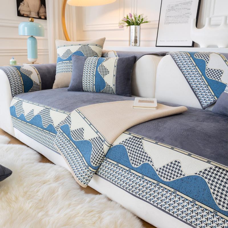 Простая подушка для дивана на все времена года, нескользящий чехол для дивана, высококачественный чехол для полотенца, утолщенный шезлонг «три в одном»