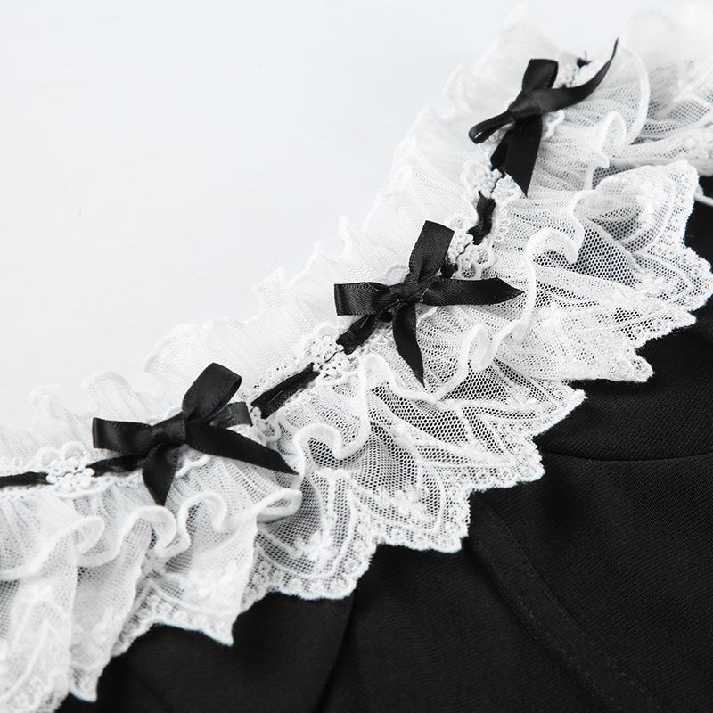 Женский стиль суда кружево кружево через веревку бант столкновение цветов бюстье чистое желание девушки корсет тонкий сотня сексуальных топов