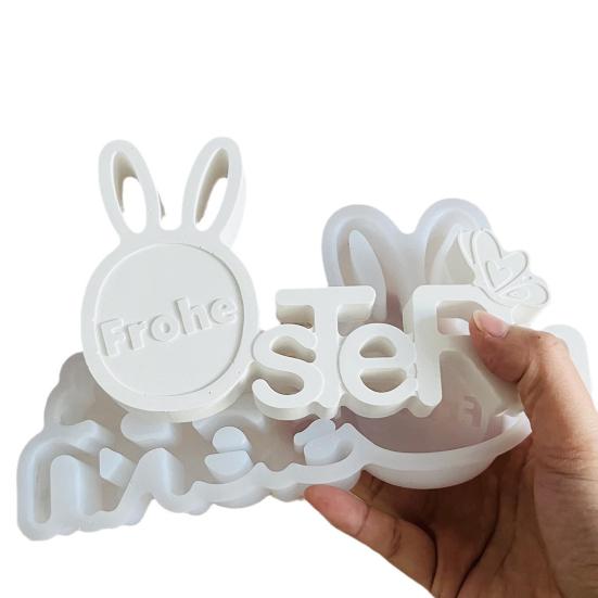 Форма для пасхальной буквы, таблички, стола, своими руками, поделки, форма для изготовления украшений в виде заячьих ушек, пасхальное украшение, литье из эпоксидной смолы, силиконовая форма