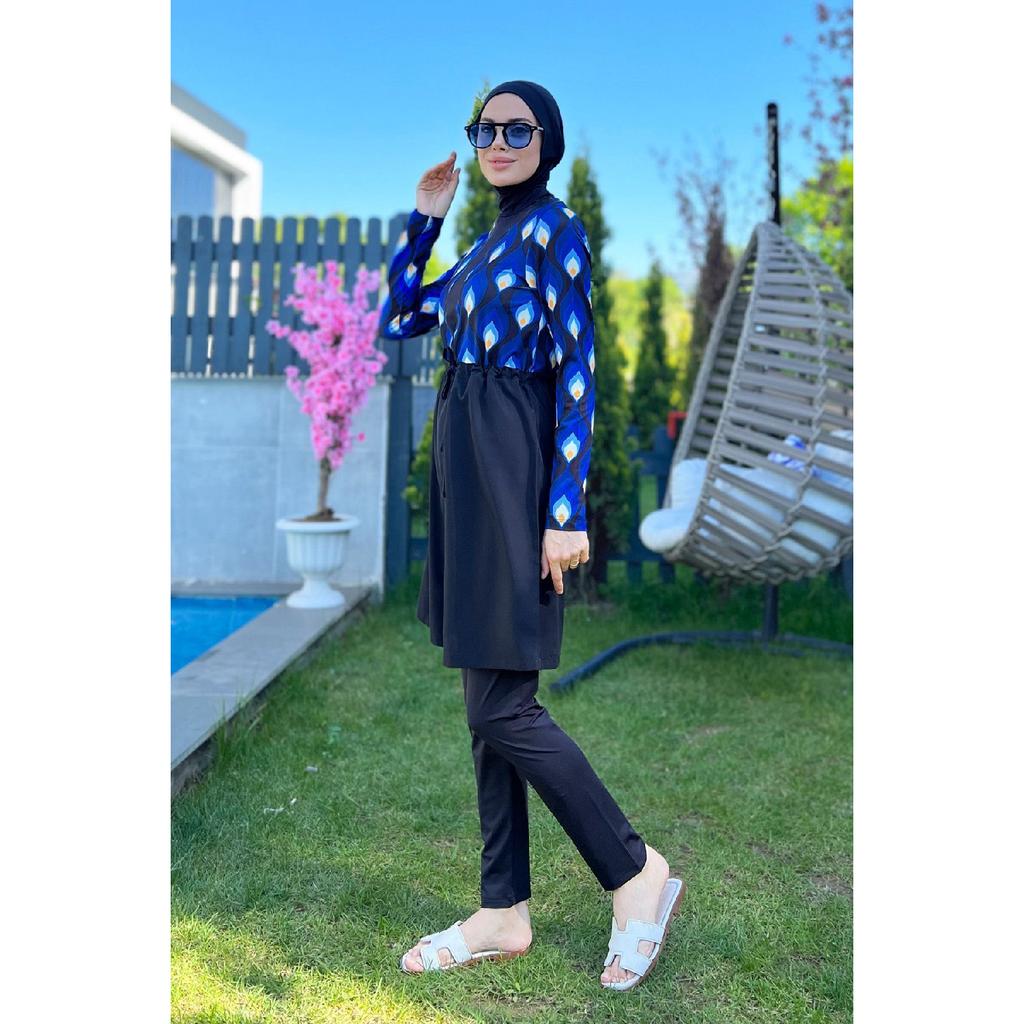 Полностью закрытый купальник в хиджабе Damla Design с парашютом R059