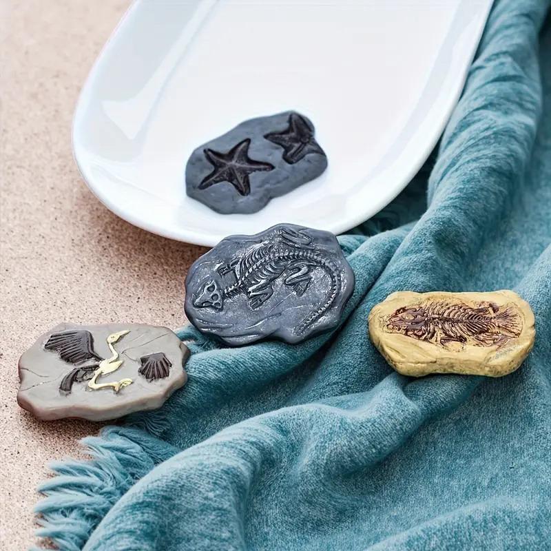 Мини Набор Моделей Ископаемых Динозавров Винтажные Полимерные Статуэтки с Дизайнами Рыб и Птиц Микро Ландшафтный Декор Кукольного Домика Игрушка DIY Поделки