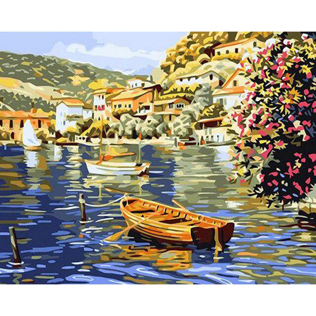 Алмазная мозайка ночной город