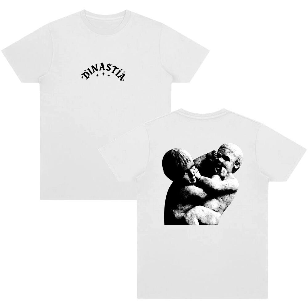 2026 Dinastía Artwork TShirt Singer Peso Pluma Music Album T Shirt Men FansShort Sleeve Unisex Hip Hop Fashion Cotton Ins