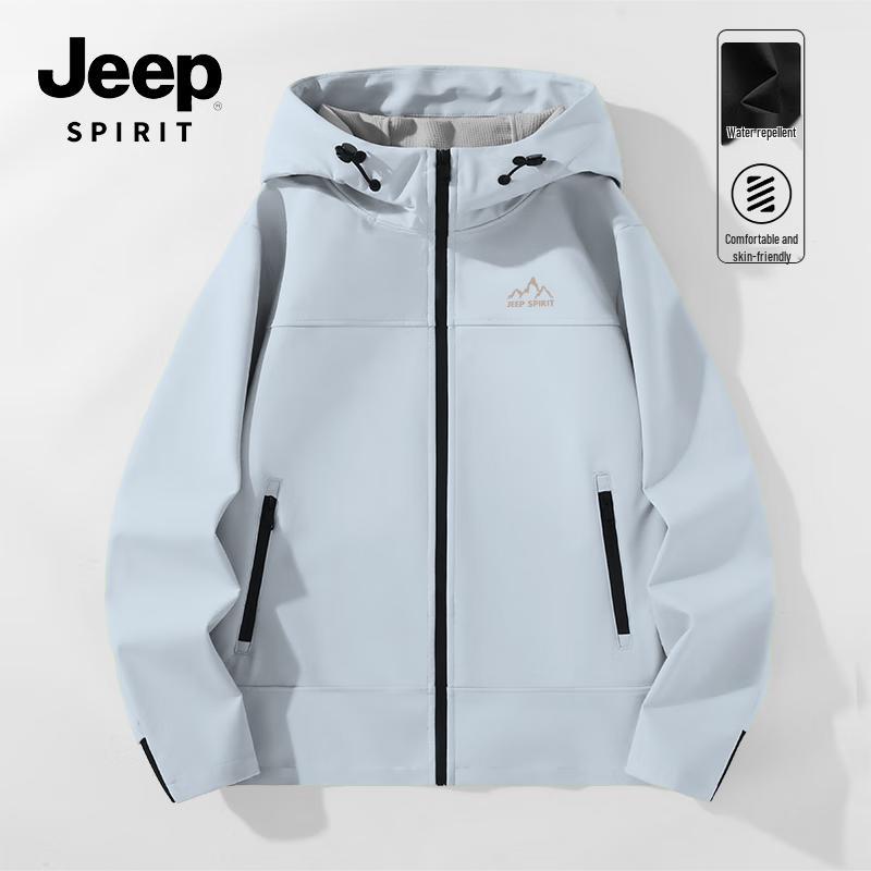 JEEP SPIRIT Men's Outdoor Windproof Waterproof Work Jacket