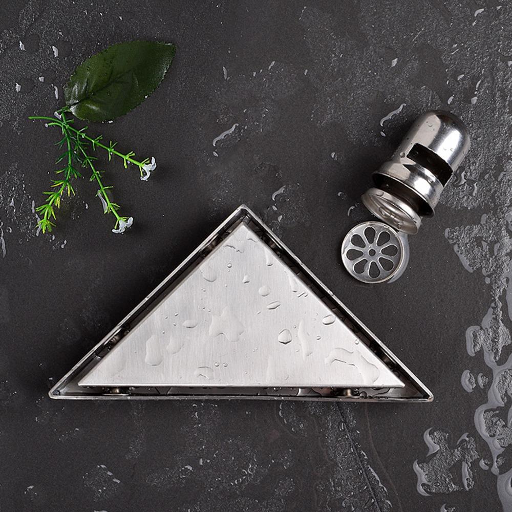 304 Stainless Steel Floor Drain Set Deep Water Seal Floor Drain Corner Floor Drain  Bathroom