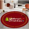 Christmas Tree Decoration Mat Large Area Christmas Circular Carpet Washable Anti Slip Carpet New Year Atmosphere Mat Decoration