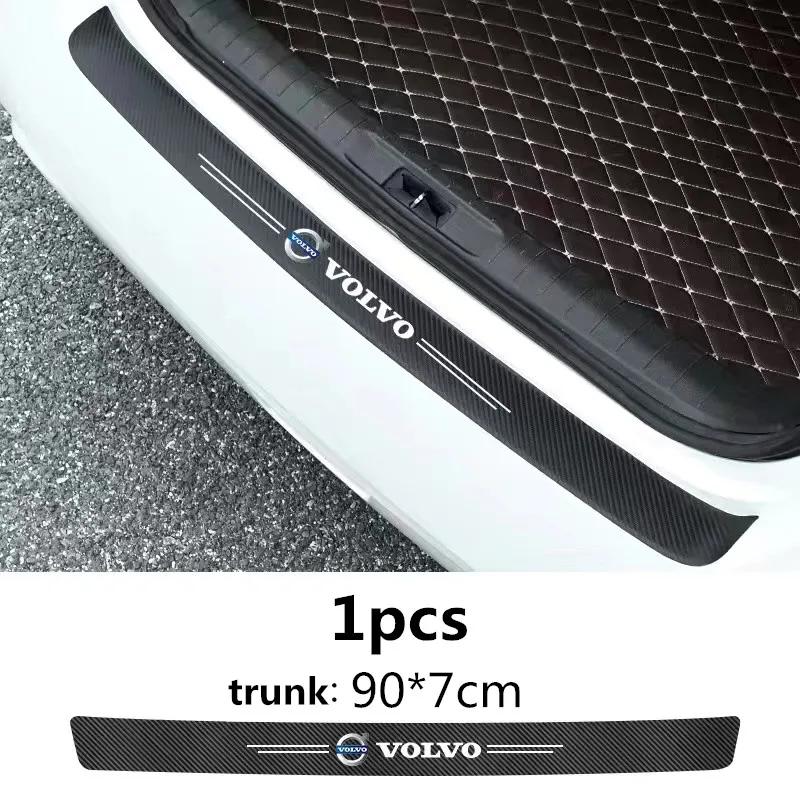 4/8/9PCS carbon fiber protection sticker for car doorsill collision is applicable to Volvo XC90XC70XC60 V40 V50 V60 S60 S70 S90.
