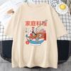 Ramen Cats Women Japanese Anime Characters T-shirts Casual T Shirts Summer Harajuku Kawaii Clothing Slight Strech