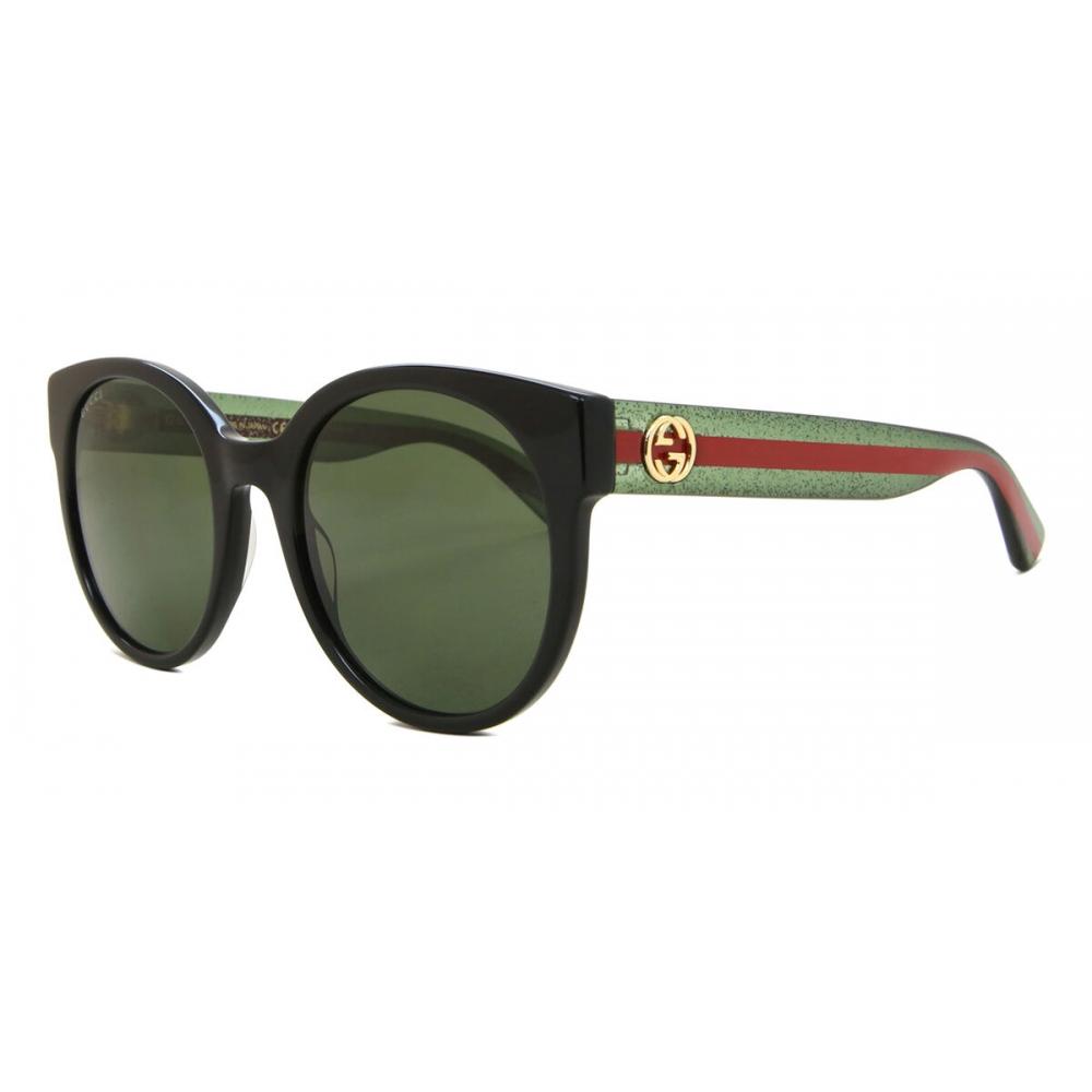 Gucci Женские Солнцезащитные Очки Черные Gg0035sn 002