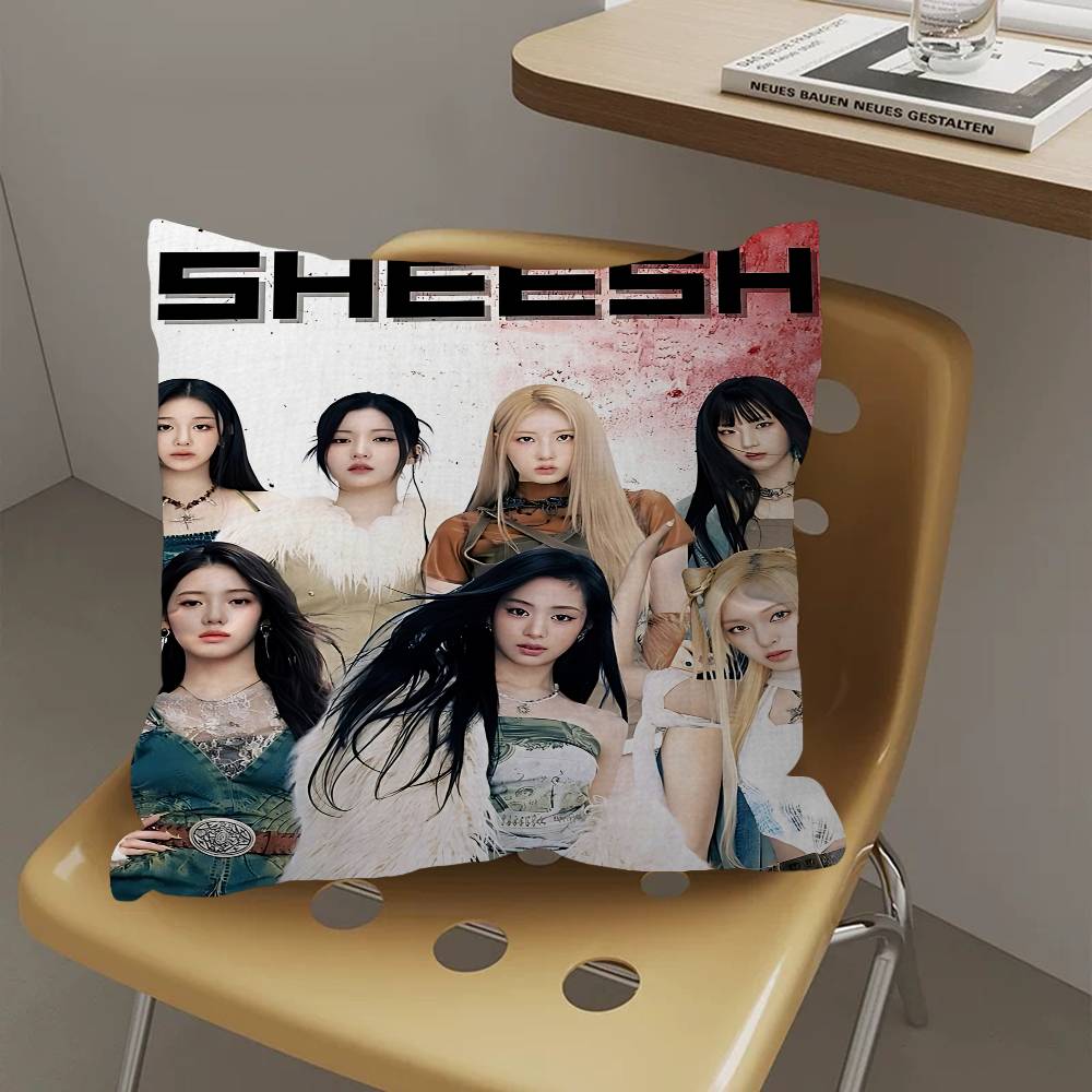 Kpop Style B-Babymonster Personalized Picture Text Home Decorative Pillows Household Gifts 45X45Cm