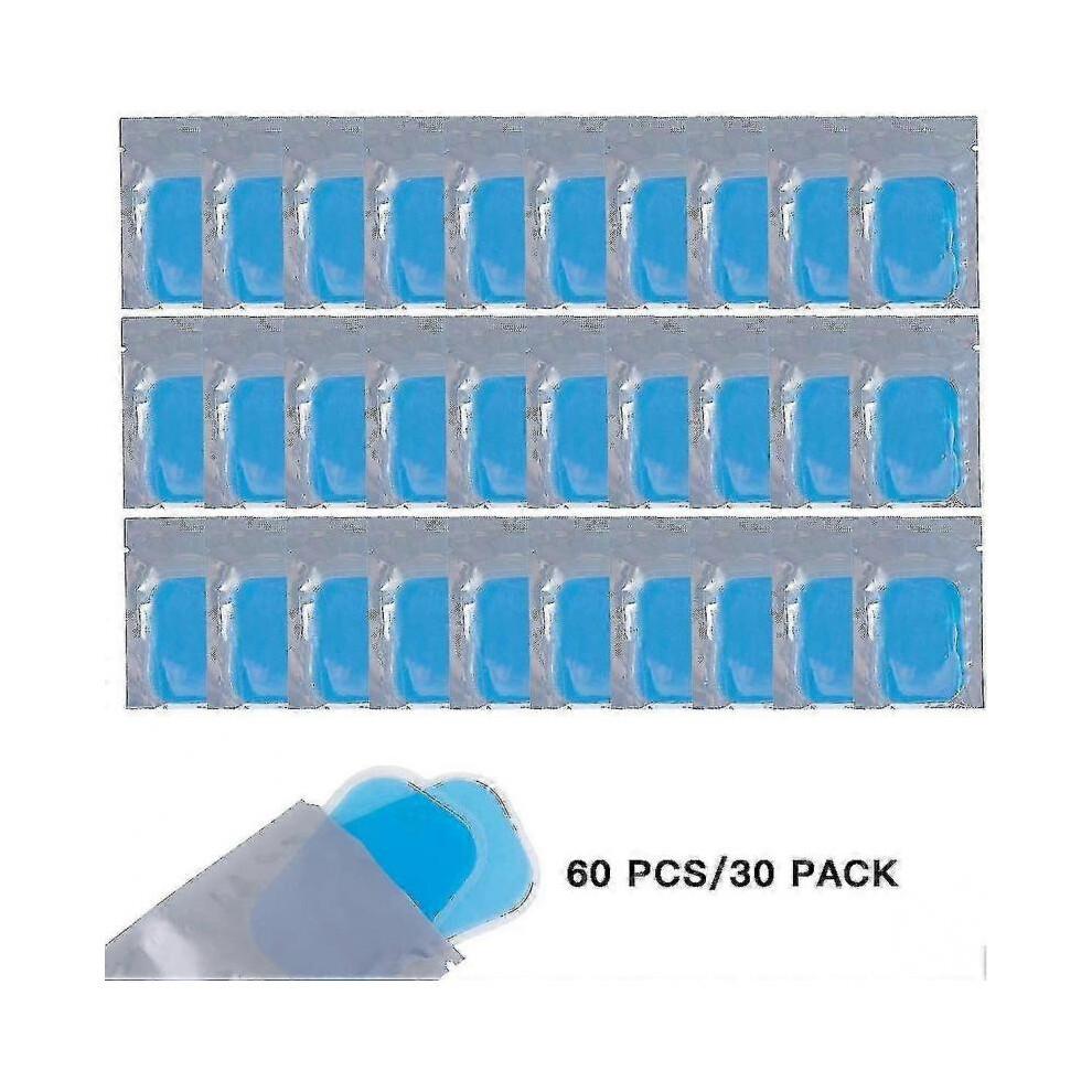 60 Pack EMS Gel Pads for Abdominal Trainer - Replacement Gel Sheets for Electrical Muscle Stimulation (EMS) Abs Trainer