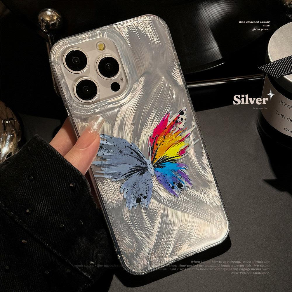 Чехол для телефона Feather Luster для Samsung A53 A14 A33 A12 A32 S24 S23 Plus S20 S21 FE для iPhone 17 15 16 13 Pro 17 16 Pro Max Чехол для телефона с бабочкой и бантом