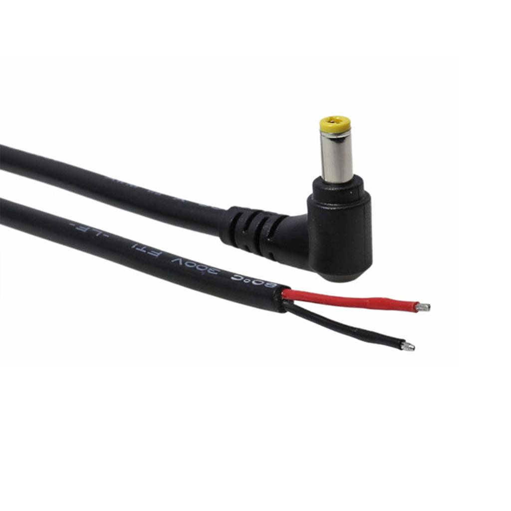 DC 5.5MM x 2.5MM штекер для оголенного провода с открытым концом кабель питания для ремонта 18 AWG 5525 разъем DC5525 пигтейлы