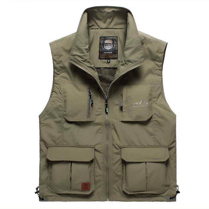 Men's Vest Spring and Autumn Thin Casual Breathable Vest Men's Youth Middle-aged and Elderly Quick-drying Vest Summer Vest