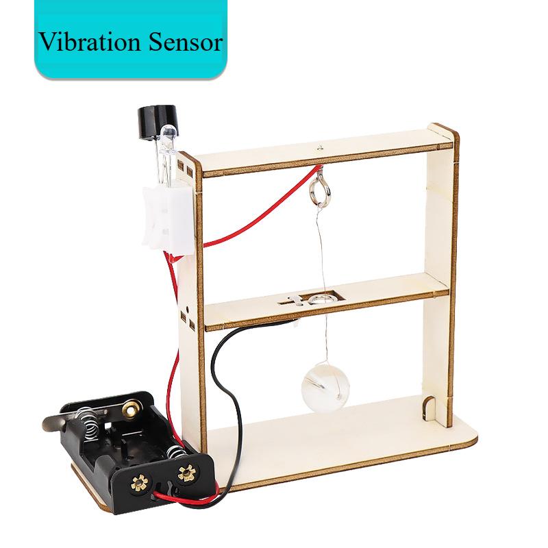 Children DIY STEM Physics Toys Science Experiment Teaching Material Slide Projector DC Motor Manual Assembly Project Kids Gift