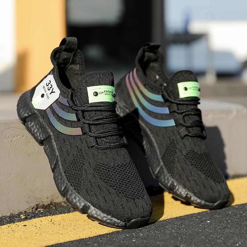 Весенние новые спортивные туфли, доступные в нескольких цветах, удобные мягкие подошвы, со шнуровкой, легкие, мужские и женские.