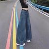 2024 Spring High-Waist Slim Wide-Leg Jeans for Women