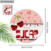 1pc Valentine's Day Decoration Wooden Ornaments Sign SUGAR Cherry Design Valentine's Day Gift Wall or Door Hanging Decor