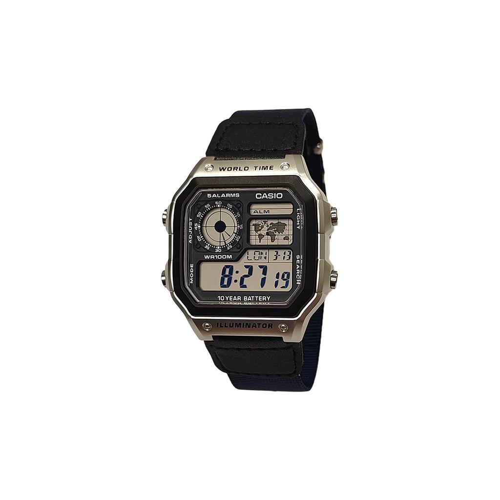 Casio Унисекс Подростковые Черные Часы AE-1200WH-1C(Watch3--)