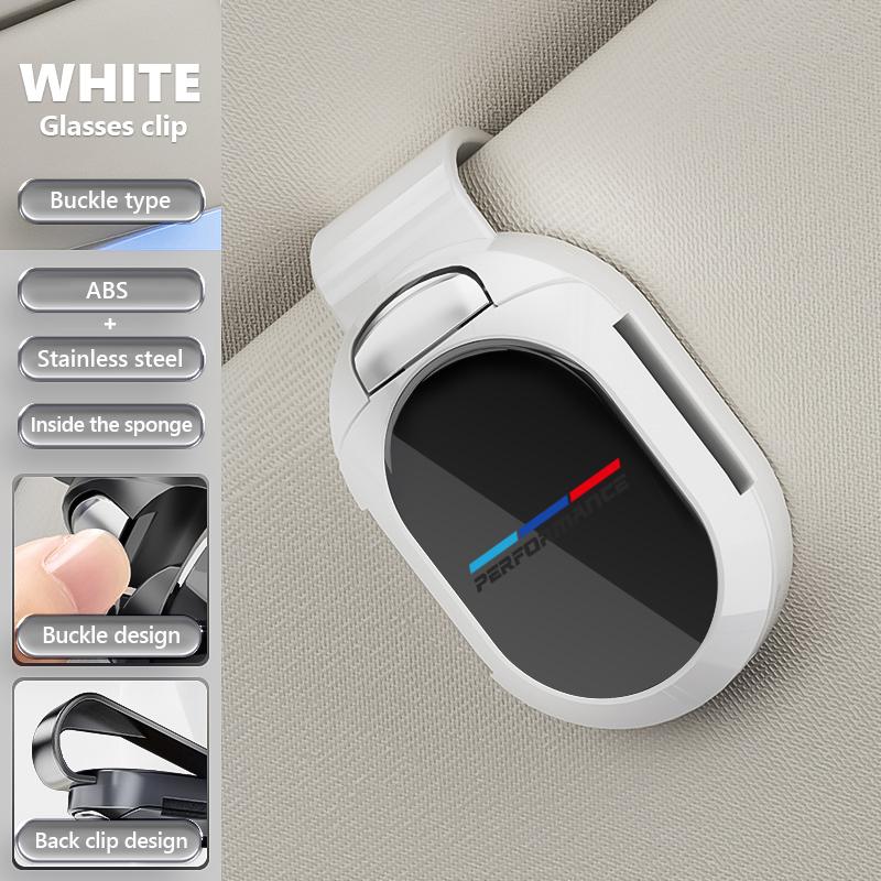UVGK5 Car Sun Visor Clip Glasses Bracket Card Holder Sunglasses Support For BMW M F10 F20 F30 F40 F15 F25 F26 F31 F49 E62 E83 E84