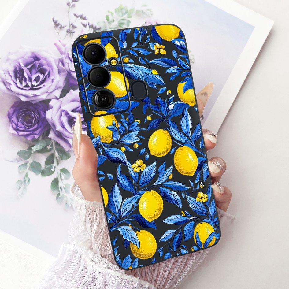Case For Tecno Pop 6 Go Cover BE6j Popular Flowers Soft Black Silicone Shockproof Fundas For Tecno Pop 6 BE7 Pop6 Pro BE8 Bumper