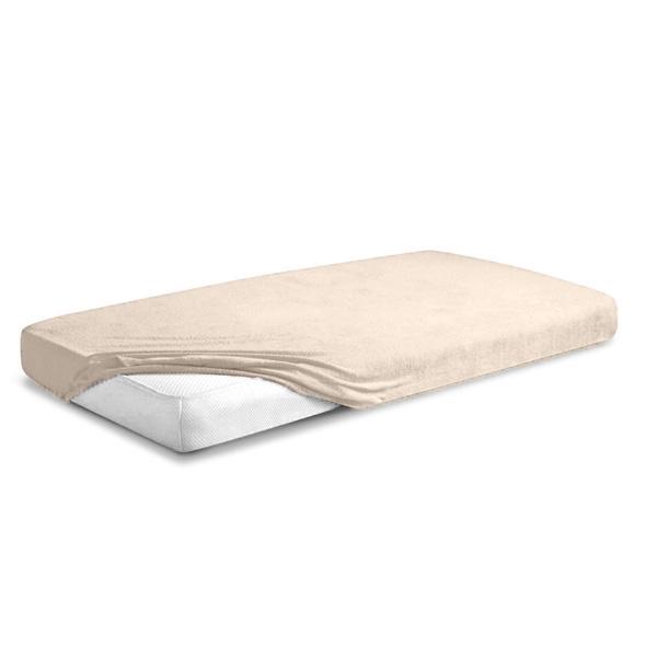 Premium terry sheet with elastic 150x190, 160x200x20, beige_15, matex