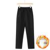 Oversize 8XL Women Trousers Solid Elastic High Waist Casual Pants Autumn Winter Female Straight Pants Mother Long Pants