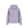 Comfortable Casual Simple Zip Hooded Slim Jacket Women Jacket Purple-Smoke 162517727-2