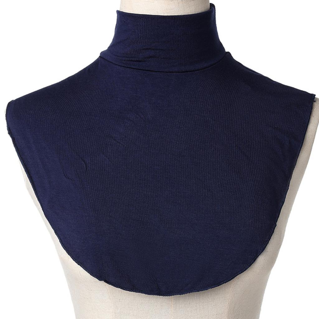 False Collar Scarf, Solid Color Base Layer