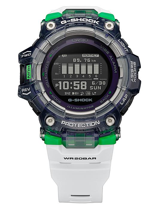 Casio Мужские часы G-SHOCK, смола, водостойкость 200 м, цифровые, ударопрочные, кварцевые, GBD-100SM-1A7