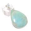 Amazonite Gemstone Handmade 925 Sterling Silver Jewelry Pendant 1.97" U3B00