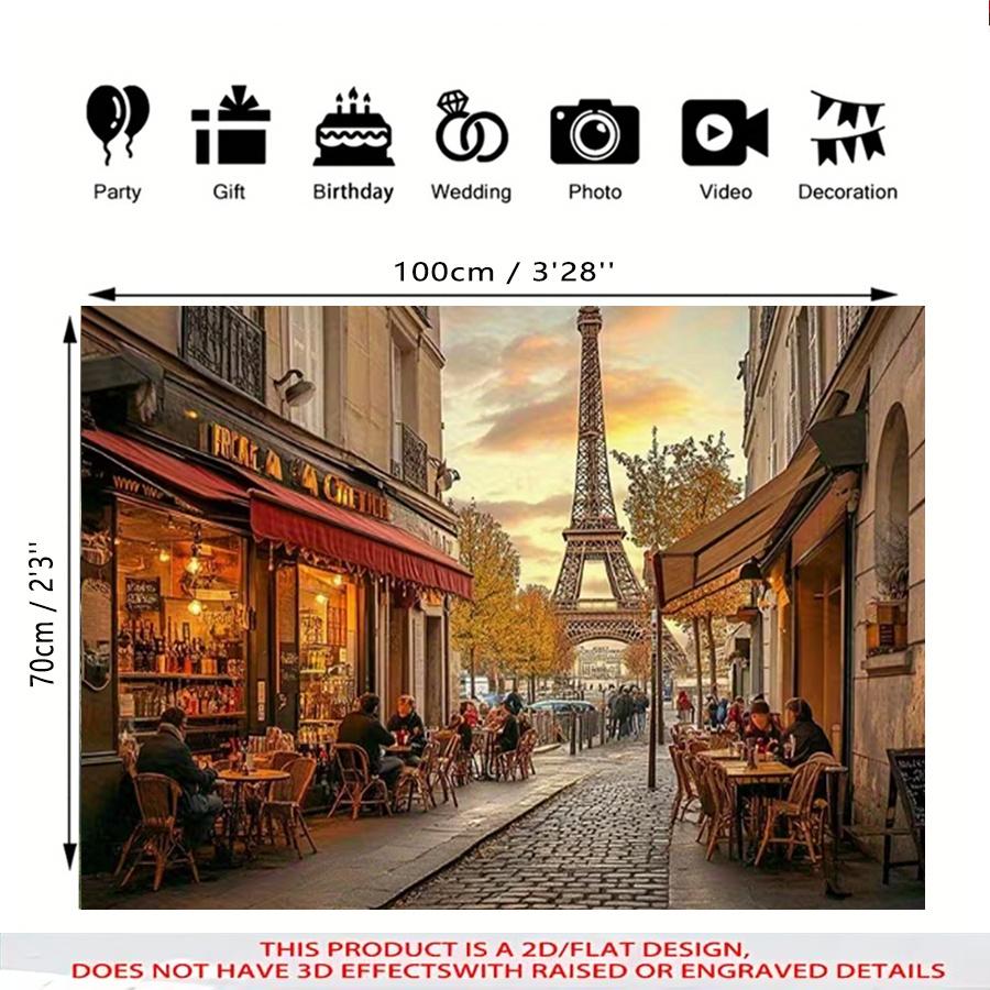 1pc 2D Theme Decorative Banner Scene Backdrop For Living Room Bedroom Wall Decor Birthday Party Garden Party Decor Photo Booth Backdrop