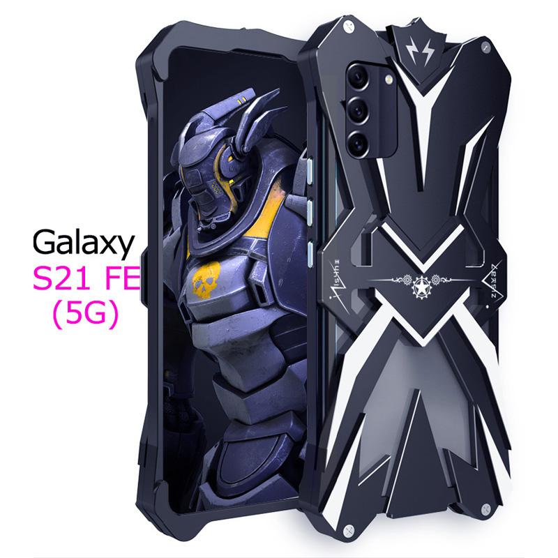 For Samsung Galaxy S24 Ultra S23 Ultra S22 Plus S21 FE Shockproof Aluminum metal Luxury Armor Men Cover case