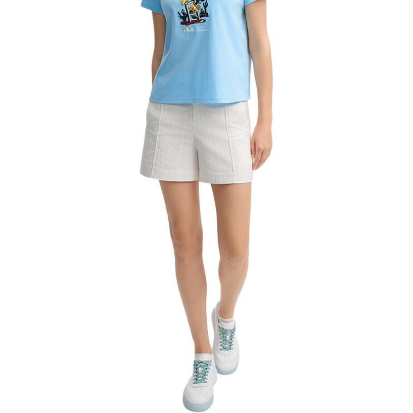 FILA HERITAGE Casual Shorts Women's Sun White F11W438804F-WT