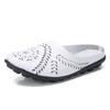 2025 New Summer Baotou Half Slippers for Women's Breathable PU Leather No Heel Slip-on Women's Shoes Flat Slippers Zapatos Mujer