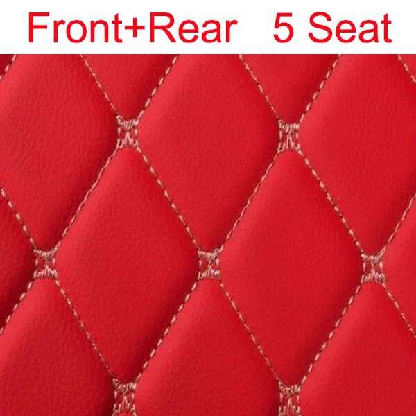 Custom Car Floor Mats for Nissan X-Trail 2017-2024 Years Artificial Leather Phone Pocket Carpet Interior Car Accessories