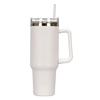 1 Set 1200ml Coffee Cup with Handle 304 Stainless Steel Straw Cup Car Insulated Tumbler