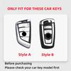 Suede Car Key Case Remote Cover Shell Holder Chain Keyring Fob For BMW 120i 225i 320i 330Li 1 2 3 Series i3 iX3 X3 X2 M3 M2 X3M