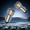 Автомобильное зарядное устройство для телефона, двухпортовое, USB Type-C PD 30 Вт, QC3.0, автомобильный зарядник, аксессуары для интерьера автомобиля, зарядное устройство из цинкового сплава, универсальное