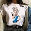 Punk Princess Printed Tshirt Cute Pattern Tee Mermaid Ariel Kawaii Girls TShirt Summer Womens Tops Harajuku T Shirt