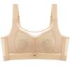 Large Size Women Adjustment Full Cup Minimizer Thin Bra Wireless Brassiere Summer Underwear Gathered Push Up Bralette