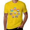 Wes Anderson Films Icon Illustrations T-Shirt anime aesthetic clothes vintage Men's t-shirts