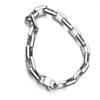 Silver Color Metal Necklace Thick Hollowed-out Necklace Hip Hop Man Necklace  Daily Wear