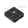 Универсальная быстросъемная пластина из алюминиевого сплава размером 40*38 мм, D 40T QR Plate с винтом 1/4 дюйма для Arca Swiss Benro.