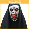 Жуткая маска монахини ужасов Валак Страшный латексный дизайн на всю голову с соответствующим головным платком