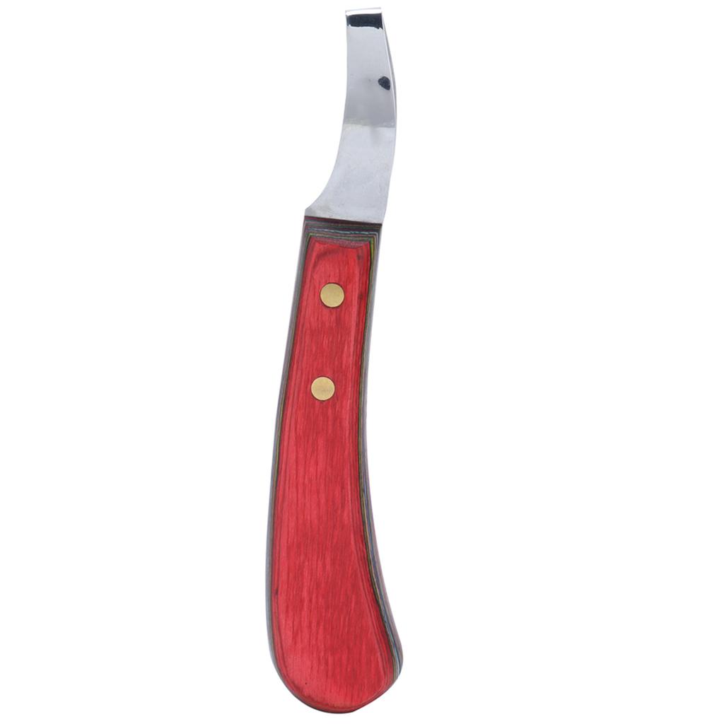 Копытный нож, стамеска, стальной изогнутый триммер для копыт, инструмент для чистки с деревянной ручкой для кузнеца