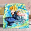 Фланелевое одеяло из аниме Dragon Ball - Мягкое, теплое, идеально подходит для дивана, постельного белья, кемпинга, путешествий, офиса, домашнего декора -QJY
