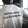 Летняя футболка с принтом моды Social Media Killed Romance Хлопковые футболки Эстетичная футболка на День святого Валентина Унисекс Высокое качество Топы Y2k