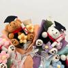 Мини букет цветов Dr Bear Искусственные цветы Подарок на День матери Цветы Ручная вязка Цветок Для выпускного Декор на день рождения