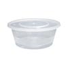 Одноразовый пластиковый круглый контейнер для еды